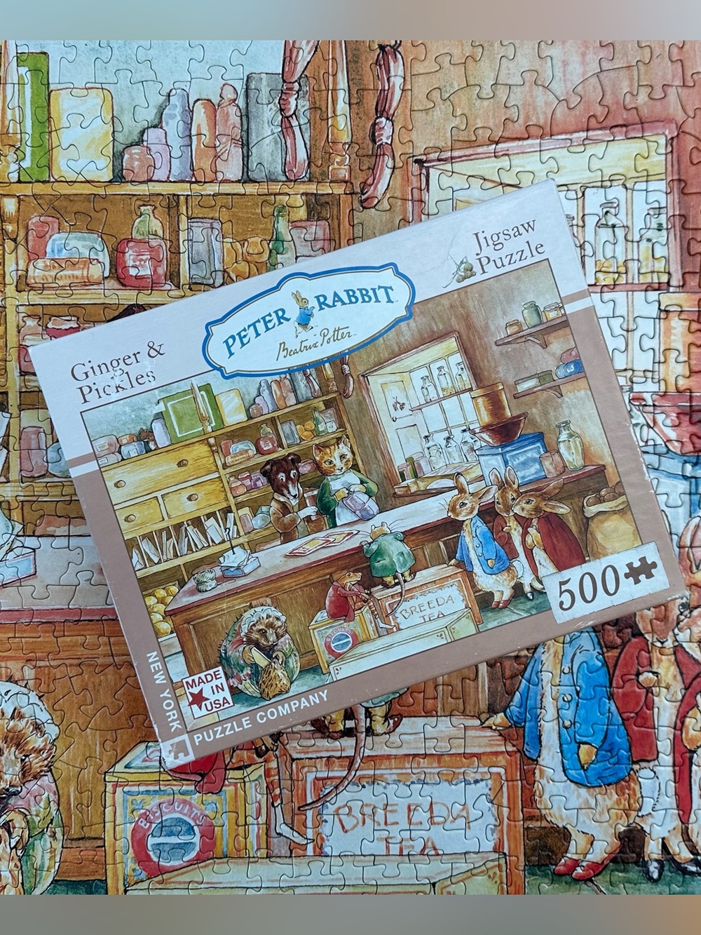 Peter Rabbit Ginger & Pickles 500-Piece Jigsaw Puzzle